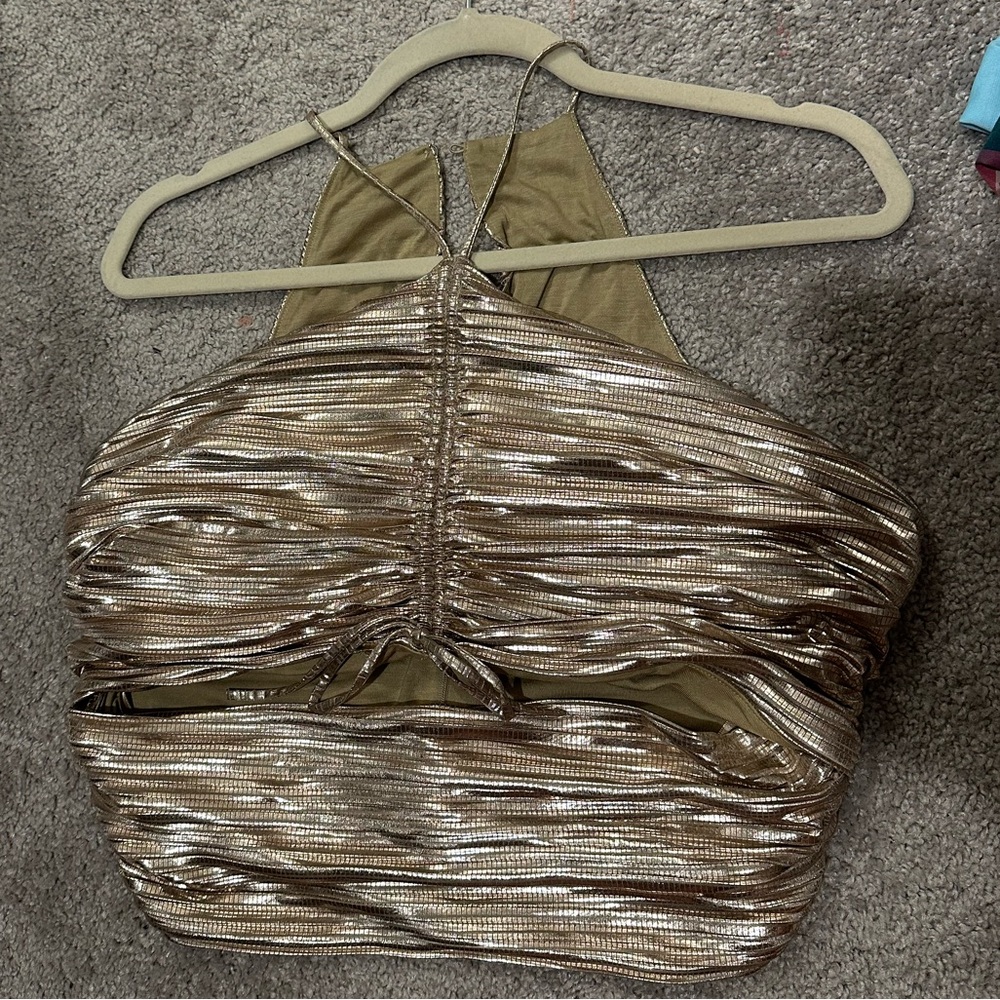 Anthropologie Gold Top